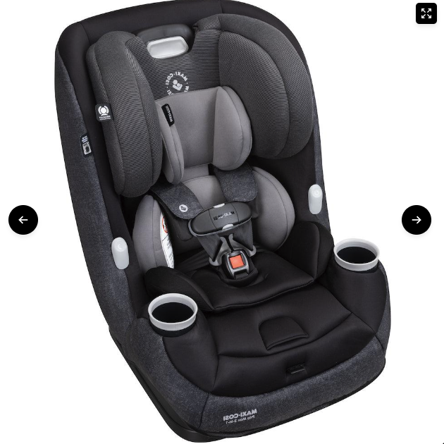 Silla Auto Convertible Pria All In One Nomad Black