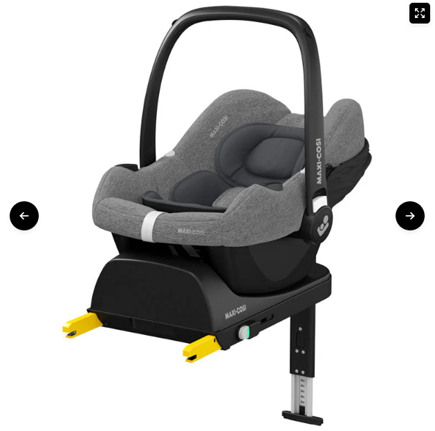 Silla Auto Nido Cabriofix Black+FamilyFix S Negro Maxi Cosi