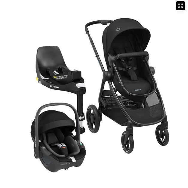 Coche travel system zelia 3 + pebble 360° + family fix essential Maxi Cosi